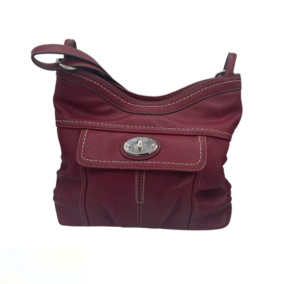 BOC BORN CONCEPT BURGUNDY VINYL PURSE - Picture 5 of 15